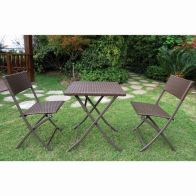 See more information about the Danbury 3 Piece Folding Rattan Set  Garden Furniture