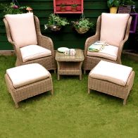 See more information about the Buxton 5 Piece Rattan Set Garden Furniture