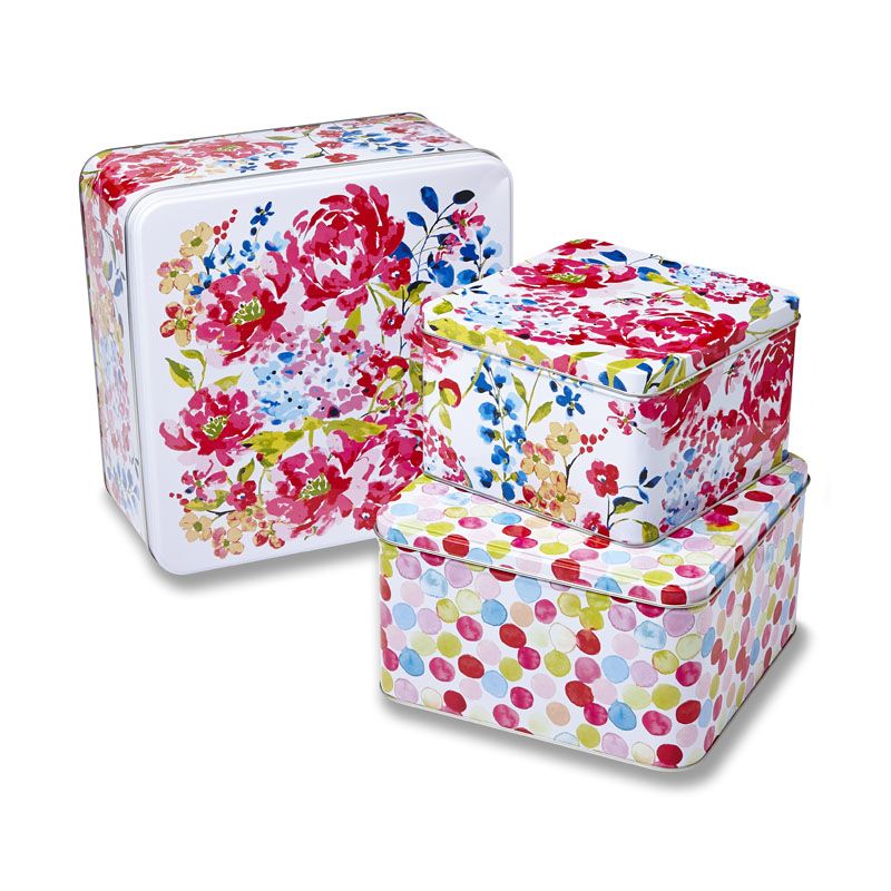 Cake Tins Floral Romance Set 3