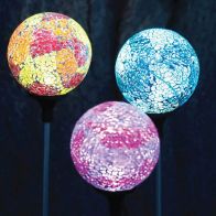 See more information about the Mosaic Globe Solar Light