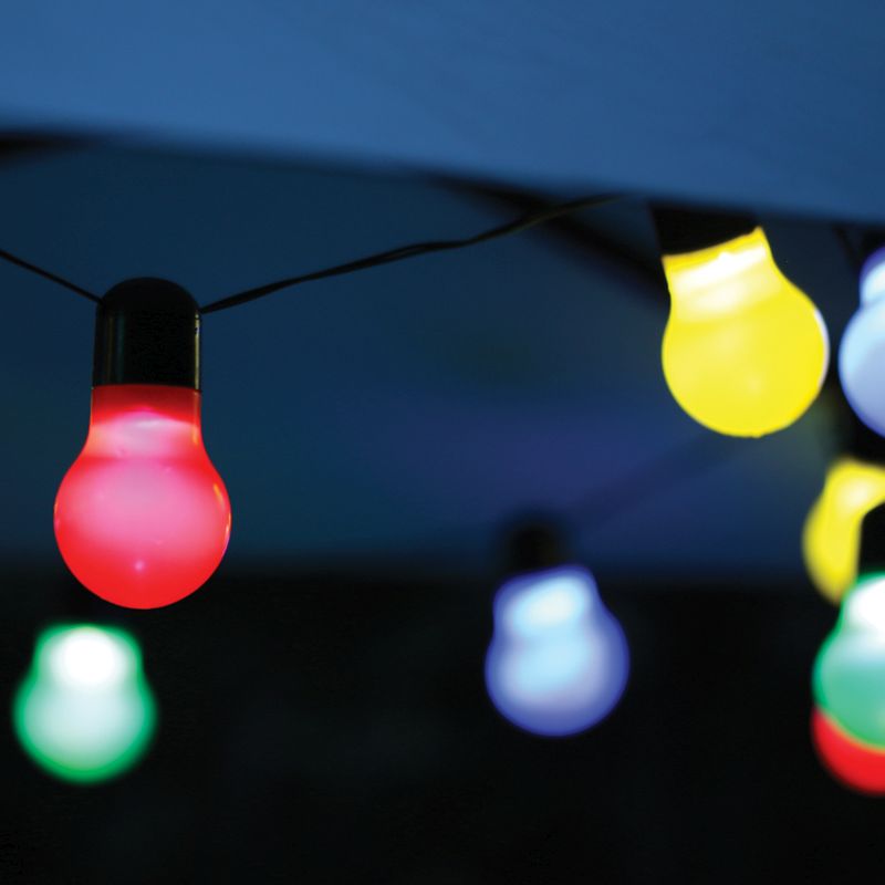 20 Pk Solar Gazebo Party Lights (Multi-Coloured)