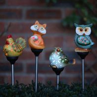 See more information about the Ceramic Animal Stake Solar Light