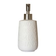 See more information about the Text Series Stoneware Ceramic Liquid Soap Dispenser