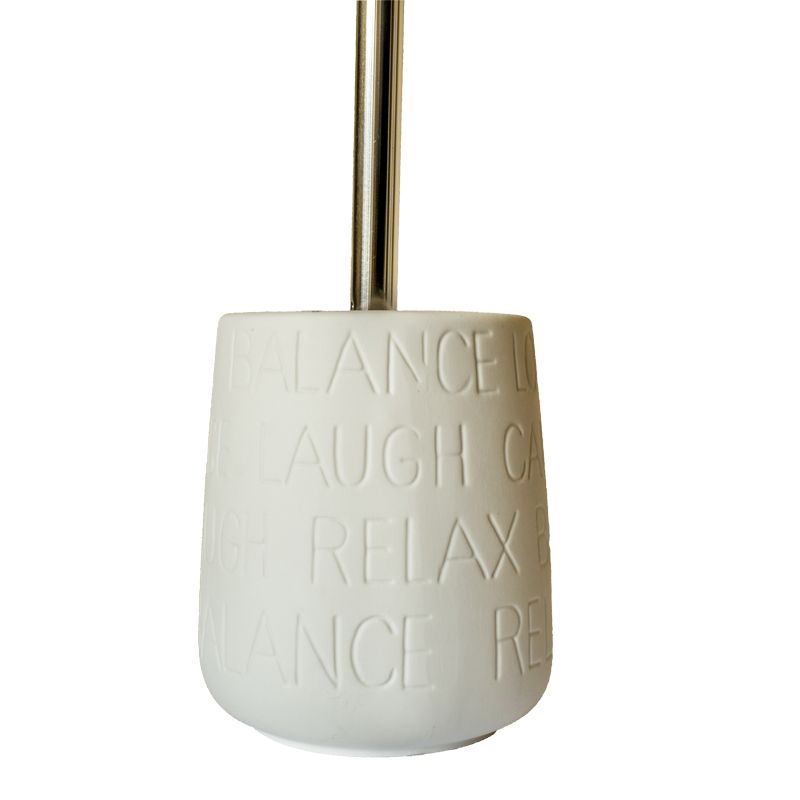 Text Series Stoneware Ceramic Toilet Brush Holder