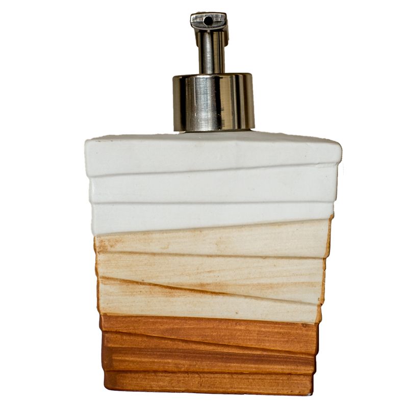 Un Glazed Stoneware Fine Clay Liquid Soap Dispenser