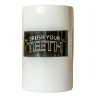 See more information about the "Brush Your Teath" Ceramic Toothbrush Holder