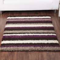 See more information about the Rug Sienna Stripe Chocolate & Aubergine (160 x 225 cm)