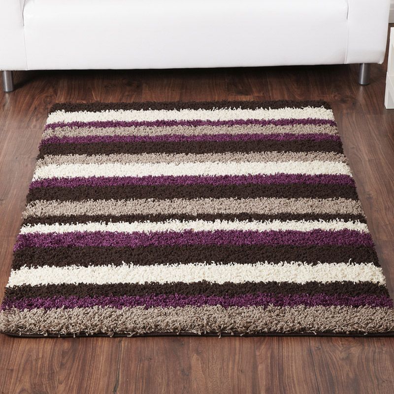 Rug Sienna Stripe Chocolate & Aubergine (160 x 225 cm)