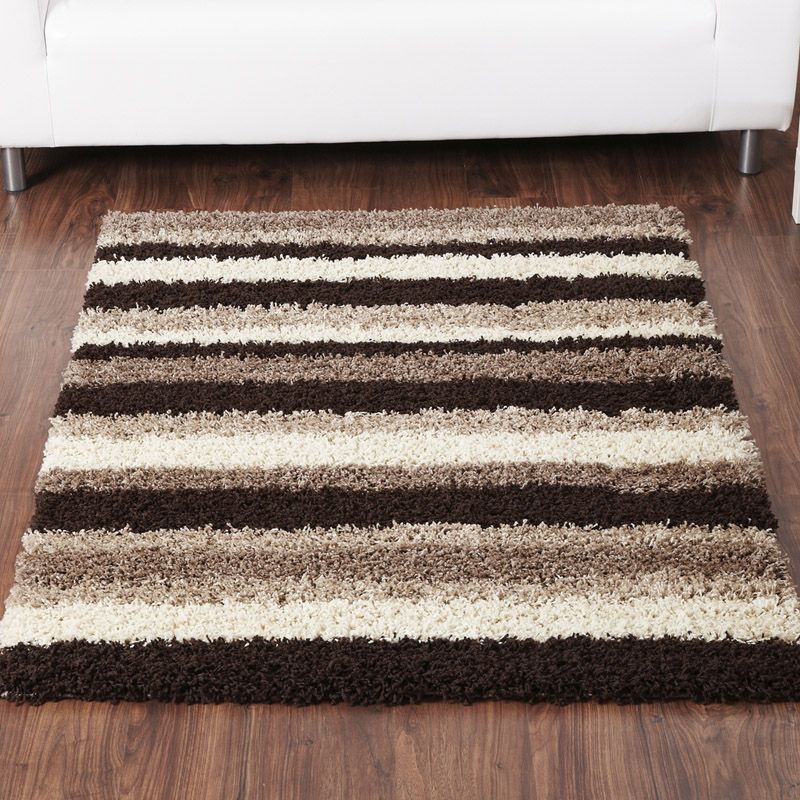 Rug Sienna Stripe Chocolate & Natural (160 x 225 cm)