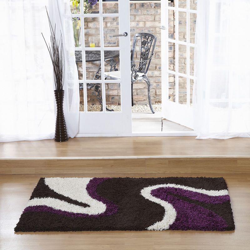 Rug Sienna Ripple Chocolate & Aubergine (160 x 225 cm)