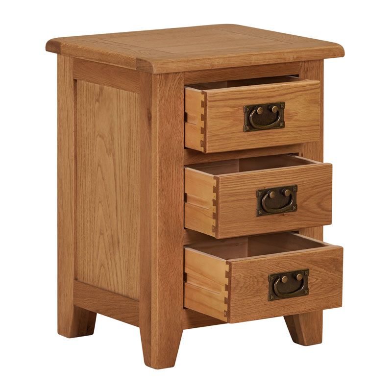 Somerset 3 Drawer Bedside Table