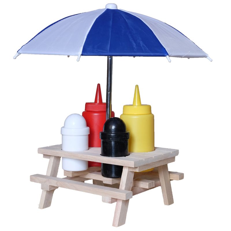 Picnic Bench Condiment Holder