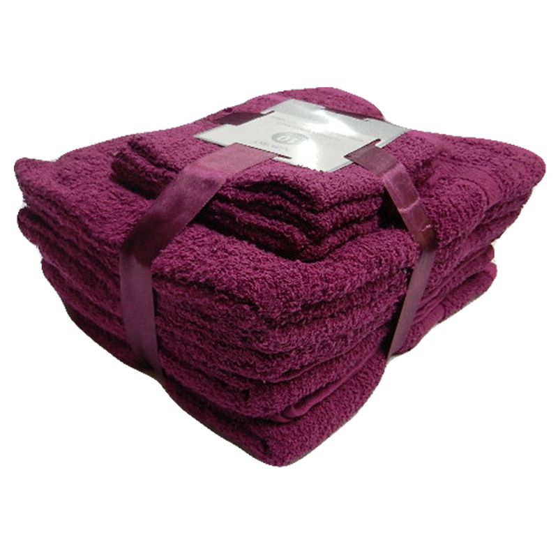 Toronto Towel Bale 10 Piece Set (Raspberry)