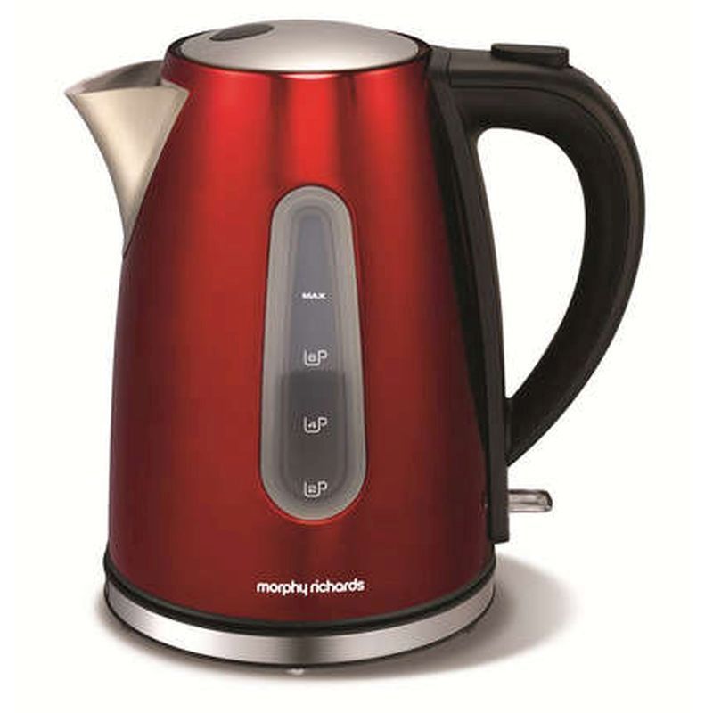 Morphy Richards Accents Jug Kettle Red Trans 43904