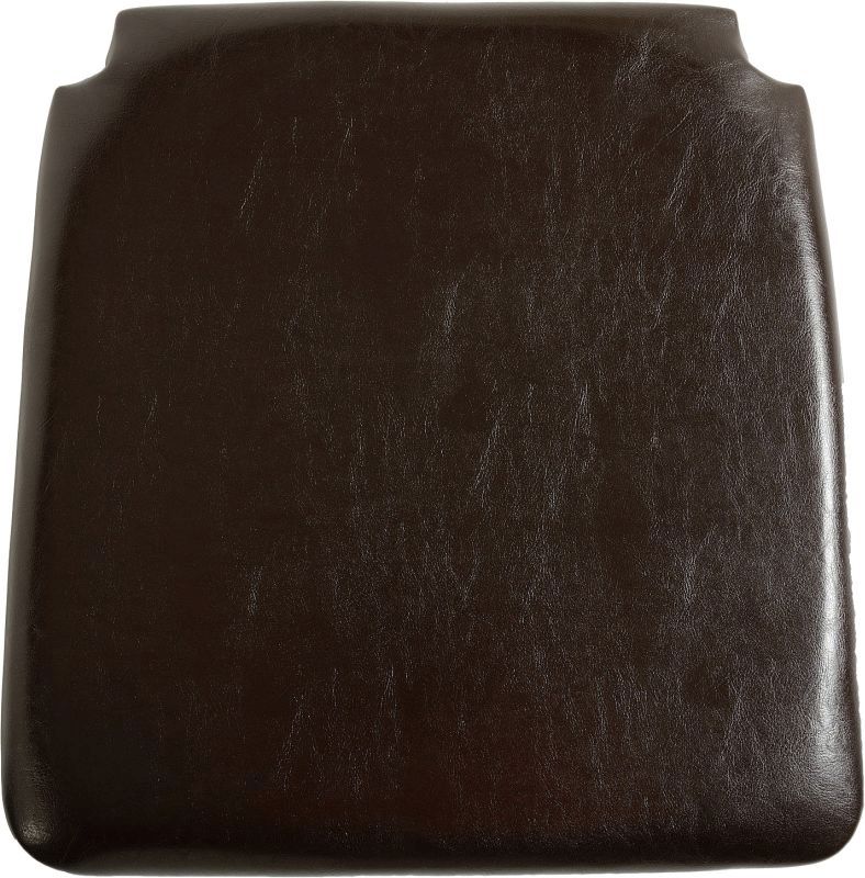 Faux Leather Seat Pad - EXPRESSO BROWN