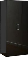 See more information about the Charisma 2 Door Wardrobe - BLACK GLOSS