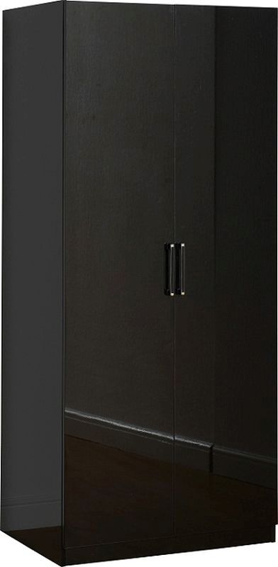 Charisma 2 Door Wardrobe - BLACK GLOSS