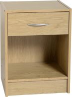 See more information about the Bellingham 1 Drawer Bedside Cabinet - BEECH