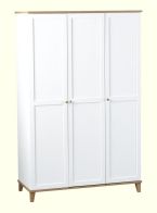 See more information about the Arcadia 3 Door Wardrobe - WHITE/ASH