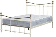 See more information about the Dakota Double Bed - Brass/Cream