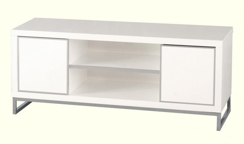 Charisma Flat Screen TV Unit (2 Door/1 Shelf) - WHITE GLOSS