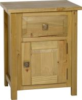 See more information about the Ecuador Bedside Cabinet (1 Drawer 1 Door ) - MEDIUM OAK