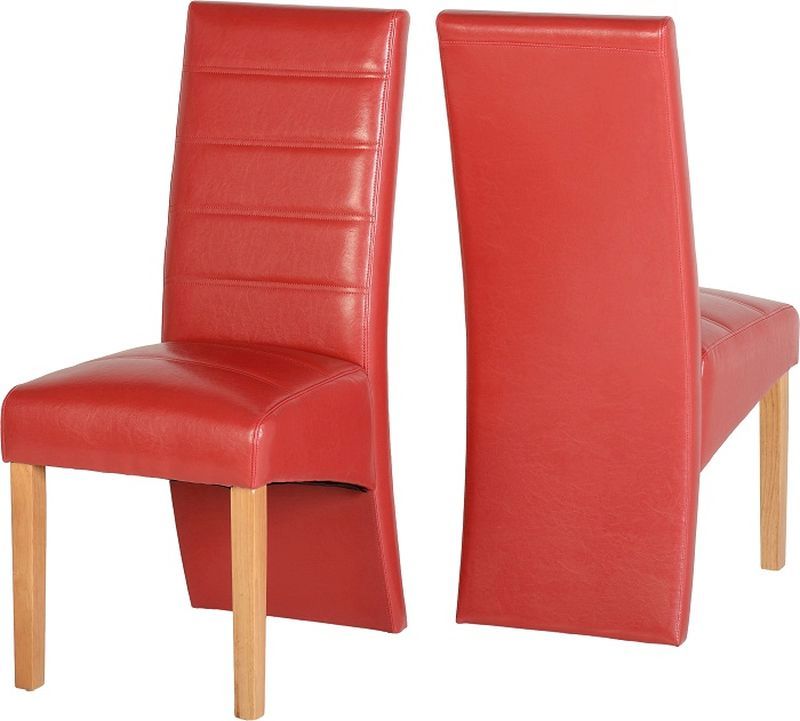 G5 Leather Style Dining Chair - RUSTIC RED