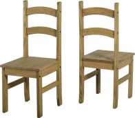 See more information about the Budget Mexican Chair - DISTRESSED WAXED PINE