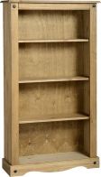 See more information about the Corona Medium Bookcase - DISTRESSED WAXED PINE