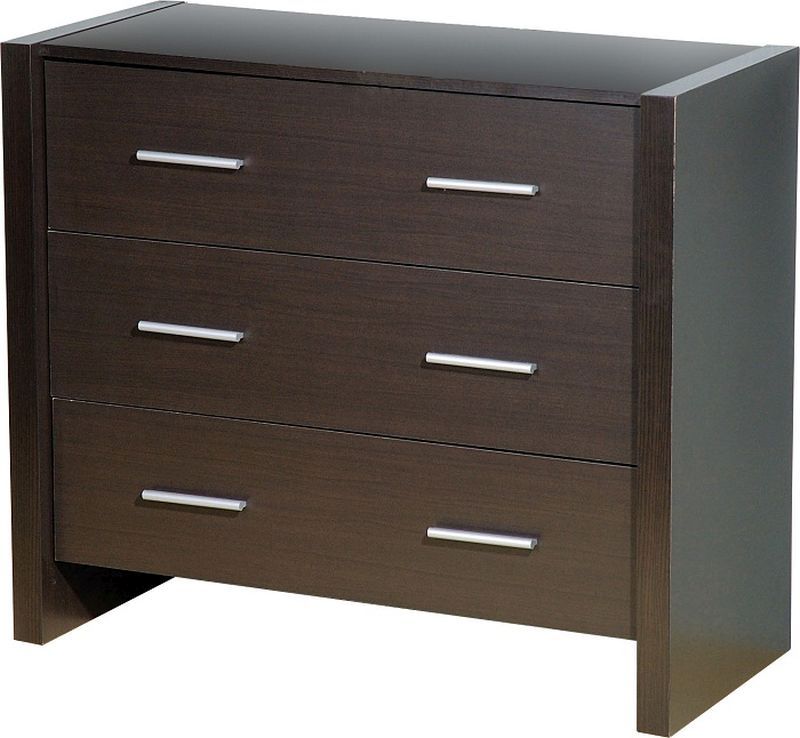 Denver 3 Drawer Chest - EXPRESSO BROWN