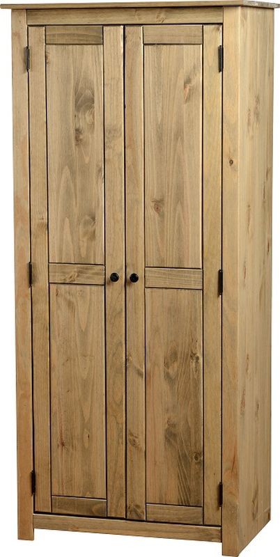 Panama 2 Door Wardrobe - NATURAL WAX