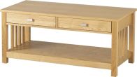 See more information about the Ashmore 2 Drawer Coffee Table -ASH VENEER