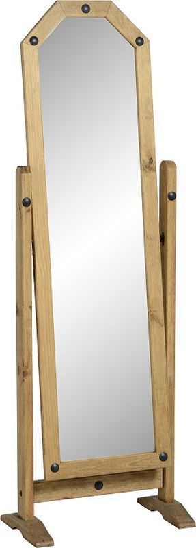 Corona Cheval Mirror - DISTRESSED WAXED PINE