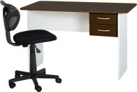 See more information about the Jenny 2 Drawer Study Desk - WENGE/WHITE