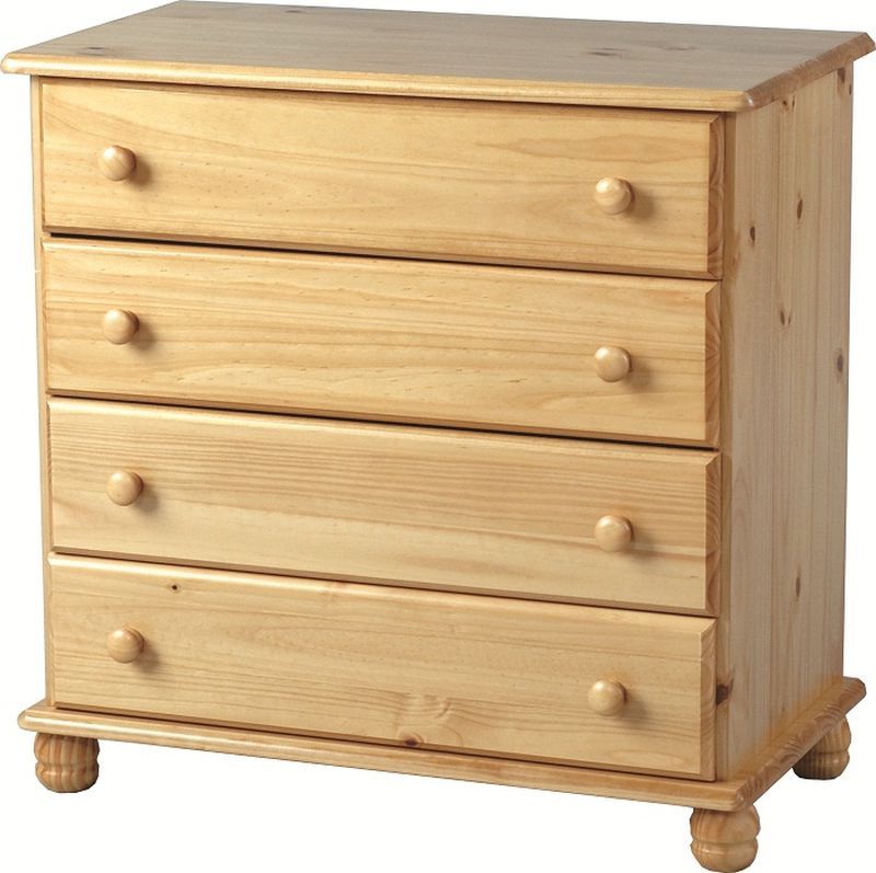 Sol 4 Drawer Chest - ANTIQUE PINE