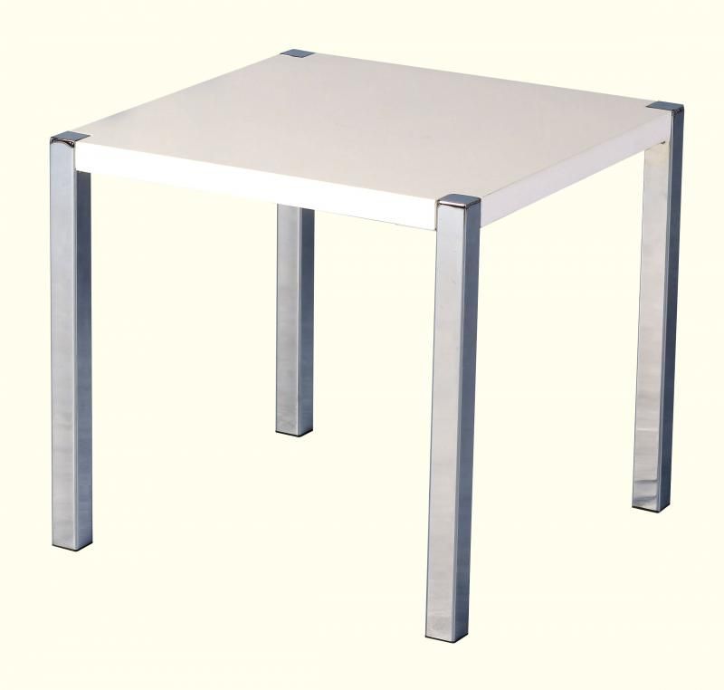 Charisma Lamp Table - WHITE GLOSS