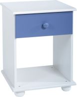 See more information about the Rainbow Bedside Cabinet (1 Drawer) - BLUE/WHITE