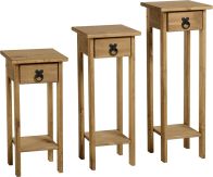 See more information about the Corona Plant Stands (Set of 3)