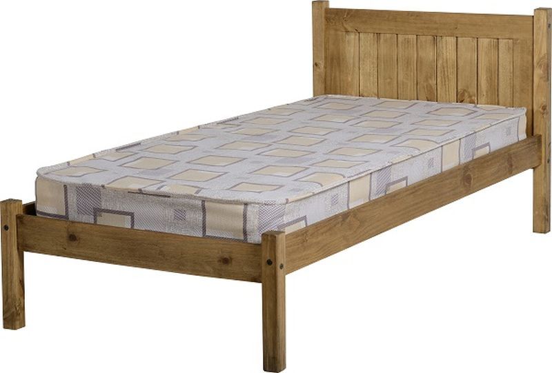 Maya Single Bed - Distressed Waxed Pine