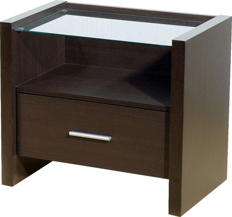 Denver Contemporary Style Bedside Cabinet (1 Drawer)