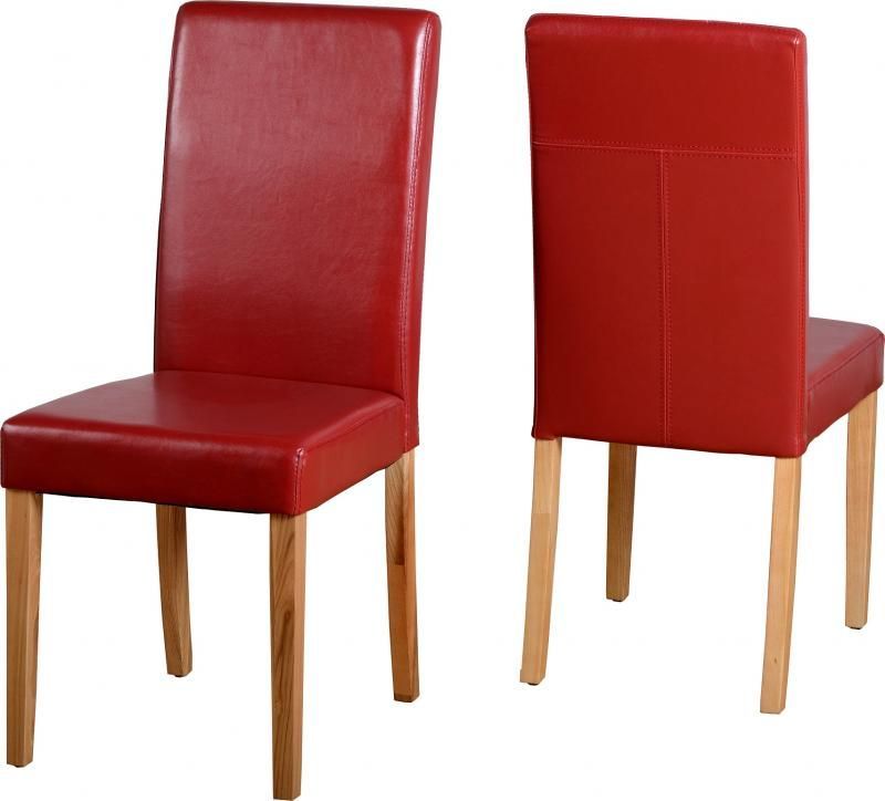 G3 Leather Style Dining Chair - RUSTIC RED