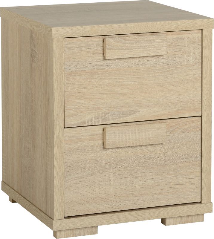 Cambourne Bedside Chest (2 Drawer) - SONOMA OAK