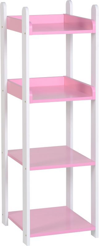 Lollipop 4 Shelf Unit - WHITE/PINK