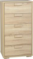 See more information about the Cambourne Contemporary Chest (5 Drawer) - SONOMA OAK