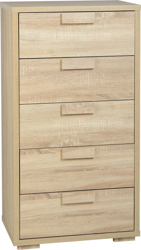 Cambourne Contemporary Chest (5 Drawer) - SONOMA OAK