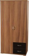 See more information about the Hollywood Walnut Wardrobe (2 Door 2 Drawer)