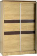 See more information about the Charles Sliding Wardrobe (2 Door) - OAK VENEER