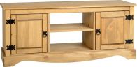 See more information about the Corona Flat Screen TV Unit (2 Door 1 Shelf) - DISTRESSED WAXED PINE