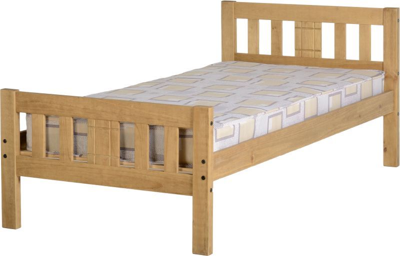 Rio Single Bed - Distressed Waxed Pine