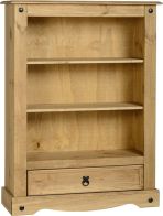 See more information about the Corona Rustic Bookcase (1 Drawer)